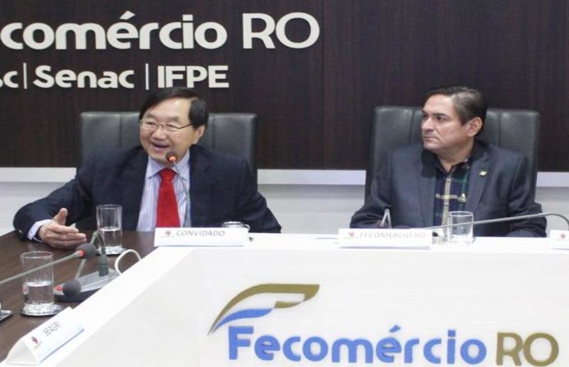 Presidente da Câmara de Comércio e Indústria Brasil/China participa de reunião na Fecomércio/RO