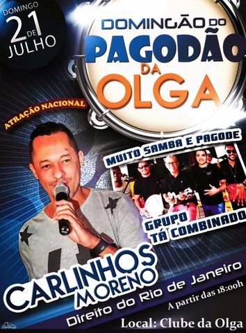 Festival de praia de Vila Calderita com apoio do governo via Setur - Sambista Carlinhos Moreno Temporada em Porto Velho - Gente de Opinião