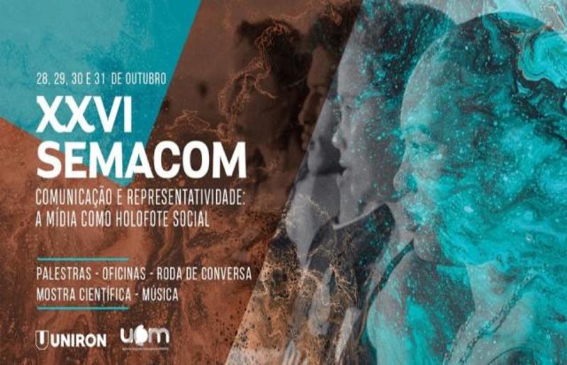 UNIRON: XXVI Semana Acadêmica de Comunicação será realizada de 28 a 31 de Outubro